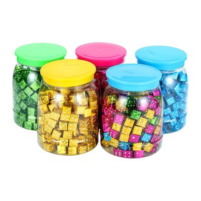 China halal high quality colorful fruit flavor cube square dice hard candy in jar factory for sale