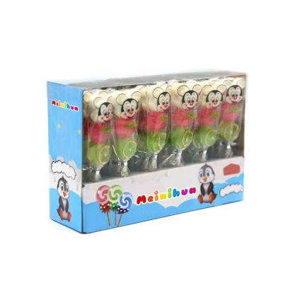 Cina halal cheap price fruit flavor pattern decoration mickey mouse lollipop hard candy sweets companies in vendita