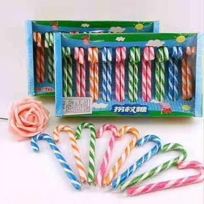 China Halal kosher handmade crutch lollipop item ornaments decoration rainbow candy cane companies for sale