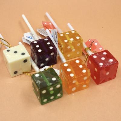 中国 chinese OEM hand made fruit flavor cube dice lollipop hard candy companies 販売のため