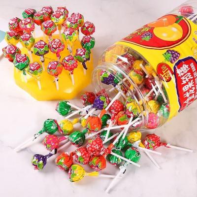 China Classic Colorful ball shape lollipop fruity flavor cola flavor mint flavor Lollipop candy zu verkaufen