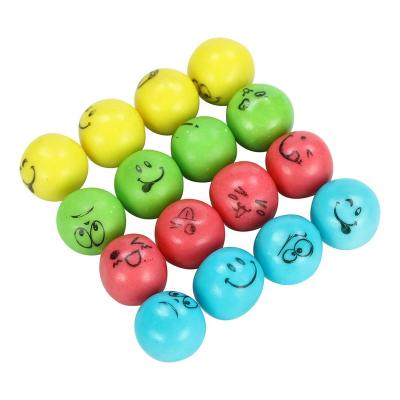 中国 Halal fruit flavor smiling face hollow ball bubble gum candy rolling bubble gum 販売のため