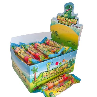 China high quality mix fruit 5-piece bubble gum juicy fruity gum candy rolling bubble gum candy for sale