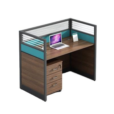 China (Size) High-grade Adjustable Staff Office 2/4/6 Position Artificial Desk And Chair Combination Simple And Modern Desk for sale