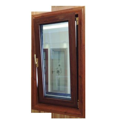 China Aluminium Profile Tilt And Turn UPVC Window Mahogany  Certificated for sale