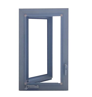 China Crank Aluminum Casement Window Door Hand Operated Single Swing for sale