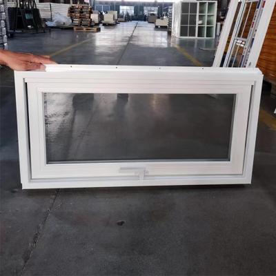 China Egress Weißvinyl UPVC Hopper Fenster Winddicht angepasstes Temperglas zu verkaufen