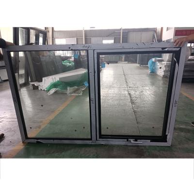 China Ventana de toldo de aluminio UPVC con doble acristalamiento Hurricane a prueba de viento en venta