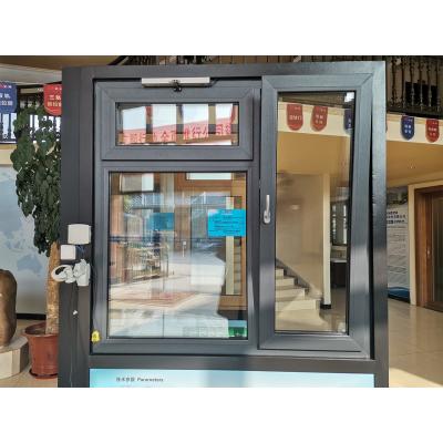 China Einfaches Design Aluminium Fenster Dreifachverglasung Tilt Turn Window Wohn zu verkaufen