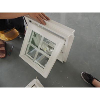 China Crank hacia afuera UPVC Awning Window Top Hung OEM en venta