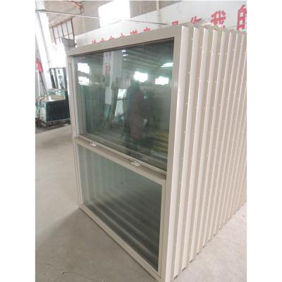 China OEM UPVC ventana de revestimiento de sola suspensión doble acristalado para casa en venta