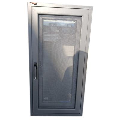 China Ventanas de aluminio de triple acristalamiento con pantalla de seguridad en venta