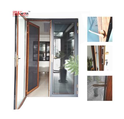 China WEIKA Mayorista de diseño moderno Vinyl impermeable UPVC Puerta de revestimiento francés en venta