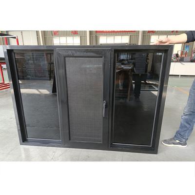 China Ventanas de impacto de vinilo fijas con triple acristalamiento de PVC para casement en venta