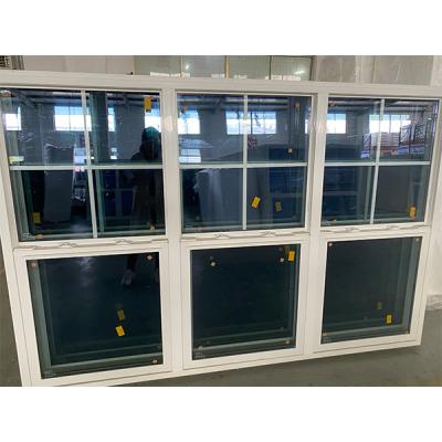 China 1.4mm - 2.5mm Dicke UPVC Einfach gehängtes Fenster kundenspezifische Farbe vertikal gleitendes Fenster zu verkaufen