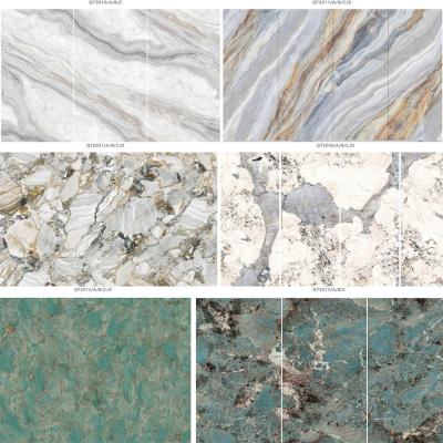 China Luxury Waterproof Bathroom Decorative SPC Wall Panels Sound Proof Interior SPC Marble Sheet zu verkaufen