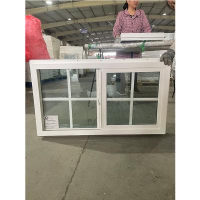 China Glasvezel schermnet UPVC schuifvenster en deur geïntegreerd ontwerp van intern ventilatormateriaal Te koop