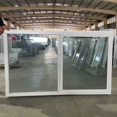 China Fácil de mantener ventana corredera y puerta de UPVC con material de malla de pantalla de fibra de vidrio en venta