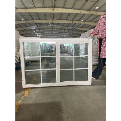 China UPVC diseño eficiente energéticamente ventanas deslizantes deslizantes suavemente vidrio en venta