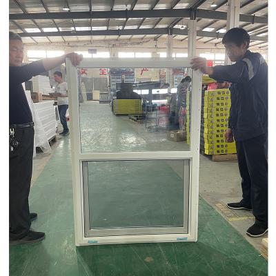 China Precio asequible Elegancia UPVC Ventanas colgadas de vidrio templado de calidad perfecta en venta