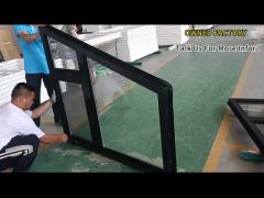 Black uPVC Trapezoidal Window Customized Irregular Shapes Casement and Fixed