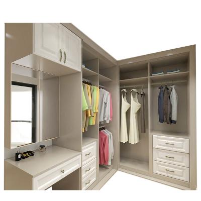 China Adjustable Wood (Height) U Shape Modern Wardrobe Cabinet Furniture Walk In Wardrobe for sale