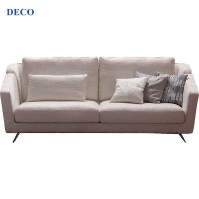 China Modular Living Room Furniture Corner Hotel Cotton And Canvas Soft Sofa With Armrest L Form 1 Shape Sofa for sale