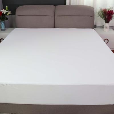 China 100% Waterproof Cotton Jersey Waterproof Mattress Protector With TPU Film Laminated for sale