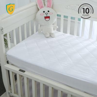 China Baby Mattress Crib Waterproof 100% Cotton Quilted Waterproof Mattress Cover for sale