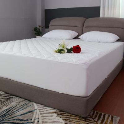 China Waterproof Anti-bacteria Polyester Quilted Fitted Waterproof Bedspread Mattress Protector for sale