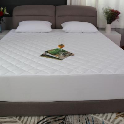 China Queen Size Cotton Quilted Fabric Waterproof Hot Selling Mattress Pad Cover for sale