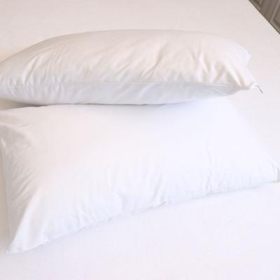 China Anti Dust Mite Waterproof Cotton Jersey Pillow Protector Zipper Pillow Cover for sale