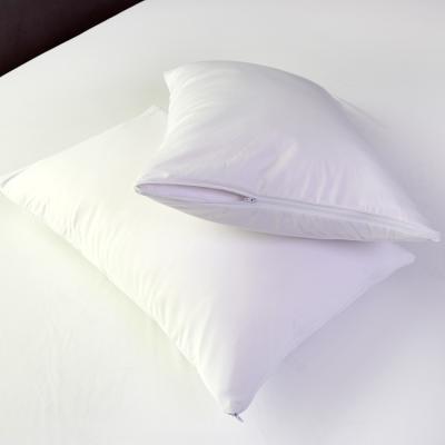 China White Waterproof Polyester Knitted Fabric Insect Proof Zipper Closure Pillow Case Cover for sale