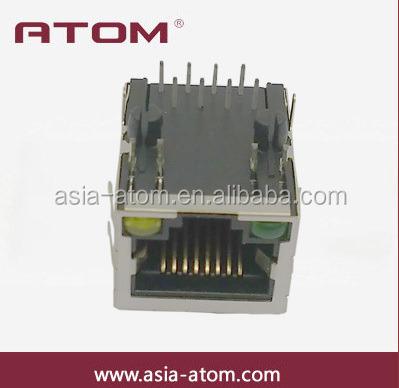 China Industrial metal shielded 8P8C ethernet jack cat5 RJ45 connector for sale