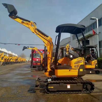 China Cheap Price Chinese Mini Trench Garden Farmland Excavator AC 18 Telescopic Digger 1.8 Ton Track Loader Rubber Boom Small for sale