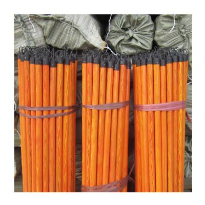 China Sustainable hot sale in Egypt market wooden design pvc coated wooden broom handle for sale