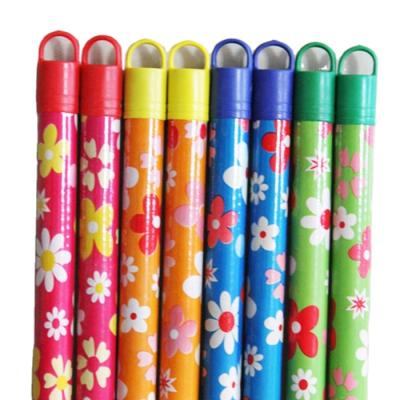 China Good Quality Design 2.2x120cm China Supplier Factory Wooden Flower Poles Broom Handle Cheap Wood Stick Broom for sale