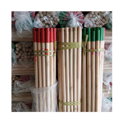 China Natural Rounded Wooden Broom Rod Wooden Broom Stick Sustainable Eucalyptus Wooden Pole for sale