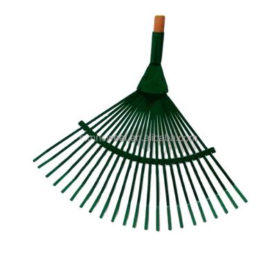 China Shovel 120x2.2 Cm Agriculture Varnished Brush Wooden Handle With Leaf Rake For Garden Cleaning for sale