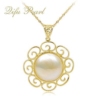 China Wholesale 925 Silver Jewelry Mabe Cultured Natural Pearl Pendants for sale