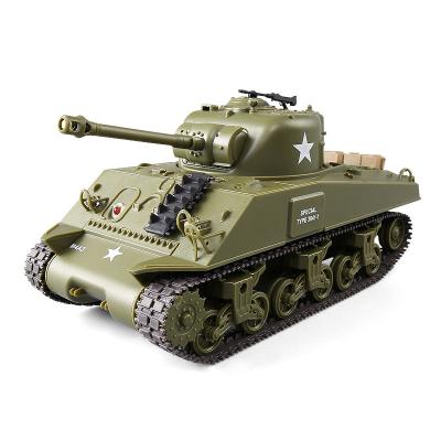 China RC Hobby Toys Heng 3841-01 2.4G 1/30 Scale Hot Infrared Battle Tank Long Sherman M4A3 For Kids for sale