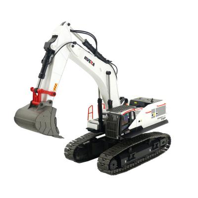 China RC Hobby China Factory Huina 1594 2.4G 22CH 1/14 Alloy RC Excavator Truck Remote Building Car For Kids for sale