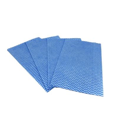 China Wet Household Sustainable Cleaning Cloth Disposable Lazy Wiping Rags Kitchen Towel (Blue) for sale