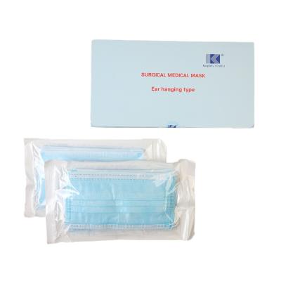 China Adult China Face Mask Manufacturer 3 Ply Surgical Mask Medical Disposable Nonwoven Surgical Mask EN14683 Type IIR for sale