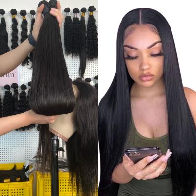 China 100% Raw Human Hair 12a Double Ended Virgin Hair 12a Mink Brazilian Straight BodyWave Bundle Vendors Remy Human Hair Extension 100% for sale