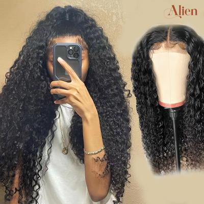 China All Texture Available Virgin Human Hair Wigs 4x4 Natural Curly Closure Lace Front Human Hair Wigs Raw Kinky Curly Kinky Curly Wigs For Black Women for sale