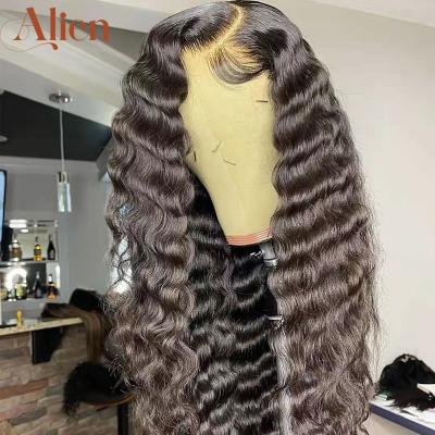 China All Available Texture Cuticle Aligned Raw Indian Curly Swiss Human Hair Wigs Virgin Hair 13*4 HD Curly Curly Wigs for sale