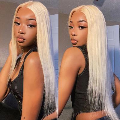 China 613 Blonde HD Full Lace Wigs Raw Virgin Human Hair Lace Front Wig for Black Women Peruvian 360 Lace Closure Frontal Wig for sale