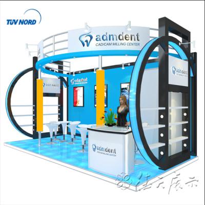 China Lightweight 3x6m Exhibition Rack Fair Booth Display Stand Design for sale