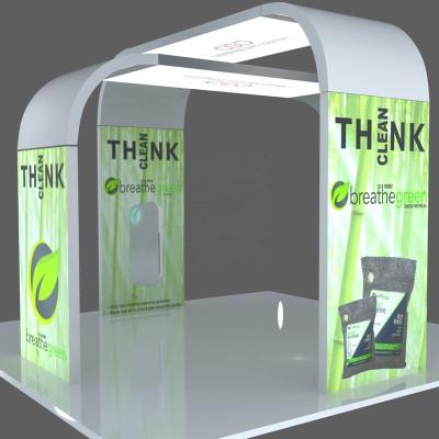 China Light Lit Up Online Promotion Exhibition Booths Show Advertising Racks for sale